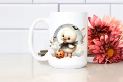 Cute Baby Swan Standing on Cloud, Transparent PNG Product Image 2