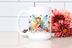 Colorful Small Cute Fairy | Sublimation Clipart Product Image 2