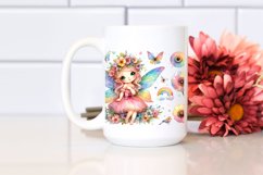 Colorful Small Cute Fairy | Sublimation Clipart Product Image 2