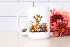Colorful Baby Giraffe Autumn Vegetables | Sublimation | Product Image 2