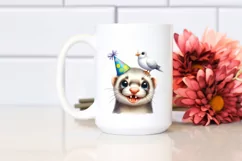 Goofy Ferret Party Hat | Sublimation | Clipart Product Image 2