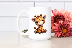 Smiling Baby Plush Giraffe | Sublimation | Clipart Product Image 2