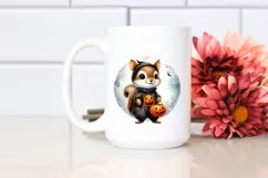 Cute Baby Squirrel with Halloween Costume PNG Product Image 2