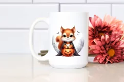 Cute Baby Squirrel with Halloween Costume PNG Product Image 2