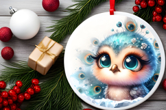 Round Christmass Ornament PNG Product Image 2