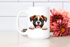 Cute Funny Baby Boxer | Sublimation Clipart Product Image 2
