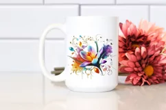 Watercolor Luxury Flower Splash Clipart Product Image 2