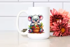 Artistic Koala,Basket of Vegetables |Clipart Product Image 2