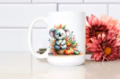 Artistic Koala,Basket of Vegetables |Clipart Product Image 2