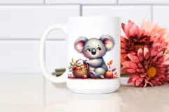 Artistic Koala,Basket of Vegetables |Clipart Product Image 2