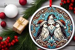 Round Christmass Ornament PNG Product Image 2