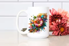 Watercolor Luxury Flower Splash Clipart Product Image 2