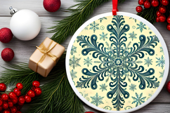 Round Christmass Ornament PNG Product Image 2