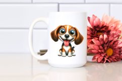 Enthusiastic Crazy Looking Beagle Clipart Product Image 2
