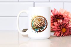 Wooden Chrysanthemum | Summer Clipart Product Image 2
