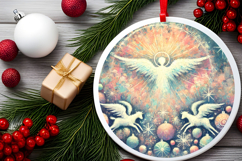 Round Christmass Ornament PNG Product Image 2