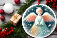 Round Christmass Ornament PNG Product Image 2