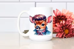 Cute Baby Deer with Cool Haircut PNG Product Image 2