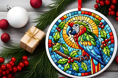 Round Christmass Ornament PNG Product Image 2