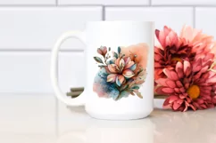 Pastel Wooden Azalea, Stained |Clipart Product Image 2