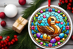Round Christmass Ornament PNG Product Image 2
