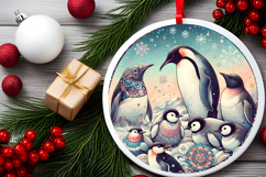 Round Christmass Ornament PNG Product Image 2