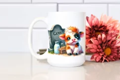 Cute Vibrant Baby Cow | Simple Clipart Product Image 2