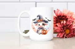 Cute Baby Cow with Halloween Costume, Transparent PNG Product Image 2