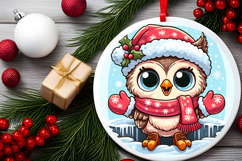 Round Christmass Ornament PNG Product Image 2