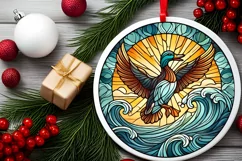 Round Christmas Ornament Sublimation|Clipart Product Image 1