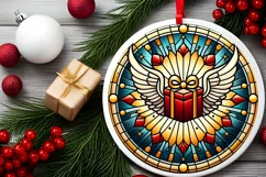Round Christmas Ornament Sublimation|Clipart Product Image 1