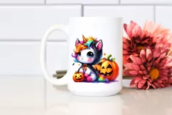 Cute Baby Unicorn Pumpkin Clipart Product Image 2
