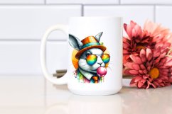 Quirky Rabbit Portrait with Hat | Clipart Product Image 2