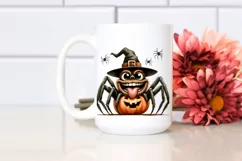 Funny Halloween Spider with Goofy Smile PNG Product Image 2