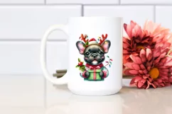 Winter French Bulldog PNG Product Image 2