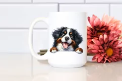 Funny Bernese Mountain Dog Peek | Sublimation | Clipart Product Image 2
