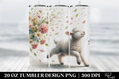 Lamb Tumbler, 20 oz Skinny Tumbler Wrap Product Image 2