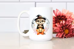 Cute Baby Otter with Halloween Costume, Transparent PNG Product Image 2