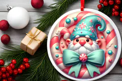 Round Christmass Ornament PNG Product Image 2