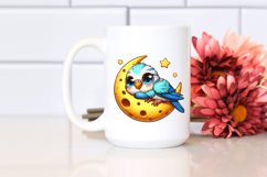 Cute Budgerigar Napping | Sublimation | Clipart Product Image 2