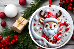 Round Christmass Ornament PNG Product Image 2