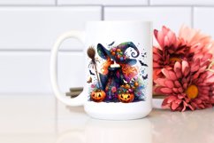 Vibrant Halloween Witch Watercolor Sublimation Clipart Product Image 2