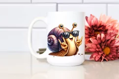 Detailed Whimsical Snail Sunglasses | Sublimation Clipart Product Image 2