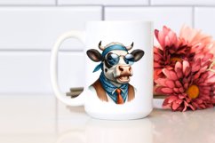 Cow Cow Portrait with Fancy es | Summer Clipart Product Image 2