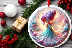 a Christmas Fairy Sublimation PNG Product Image 2