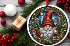 Round Christmass Ornament PNG Product Image 2