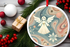 Round Christmass Ornament PNG Product Image 2