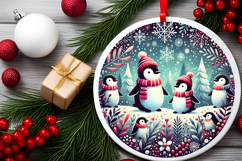 Round Christmass Ornament PNG Product Image 2