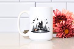 Simple Halloween Witch&#039;s Lair Watercolor Product Image 2
