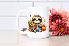 Artistic Baby Sloth Image Watercolor Style Product Image 2